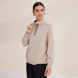 High Neck Knit Sweater