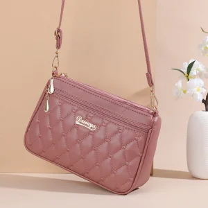 PU Leather Crossbody Zipper Bag