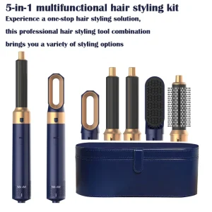 5 In1 Hair Dryer Styler With Hair Brush