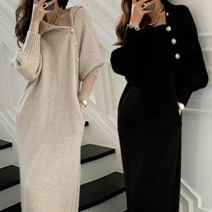 Knit French Style Versatile Dress